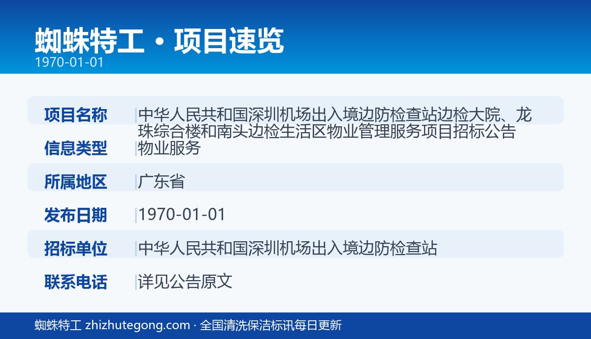 项目信息速览