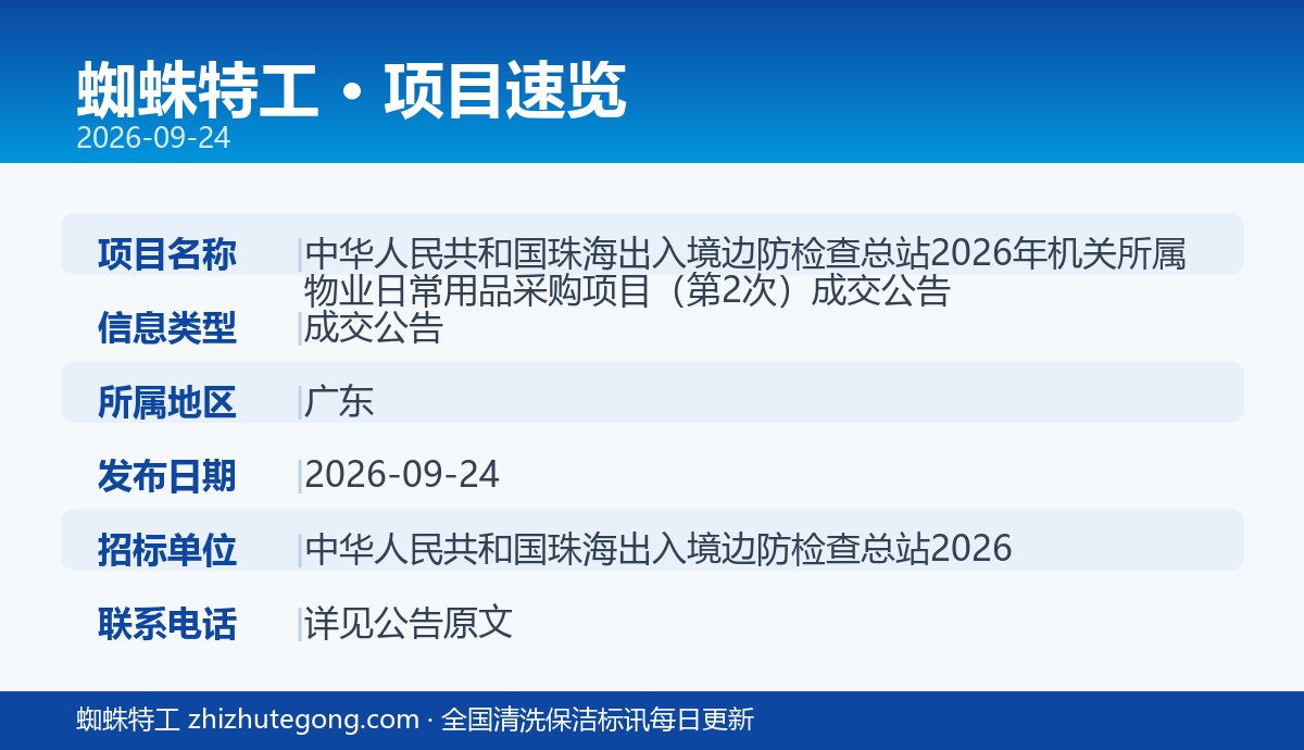 项目信息速览